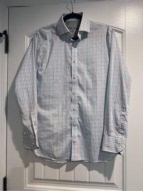 Twillory performance fabric Long-Sleeve plaid button down, 15.5, 32-33